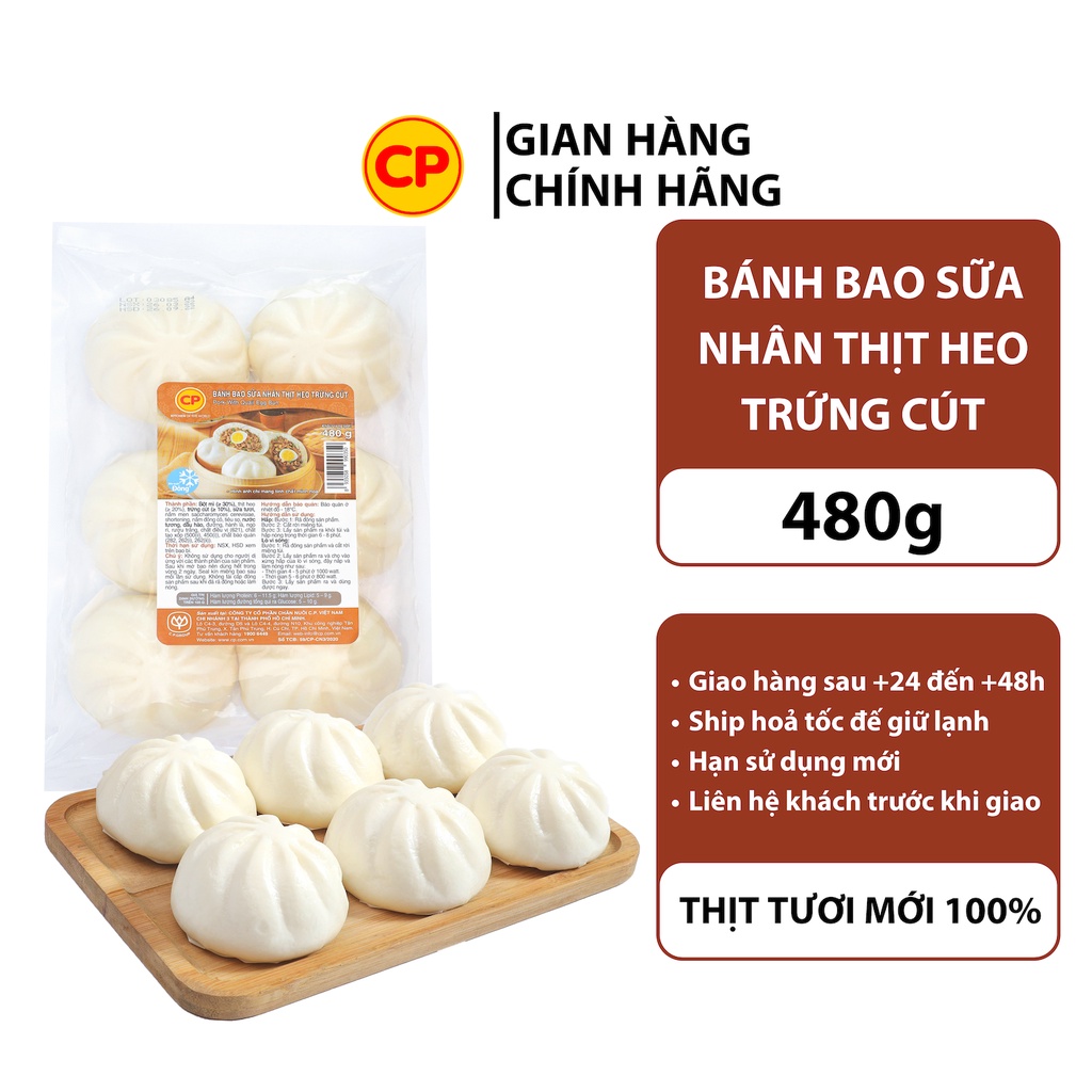 bánh bao thịt trứng