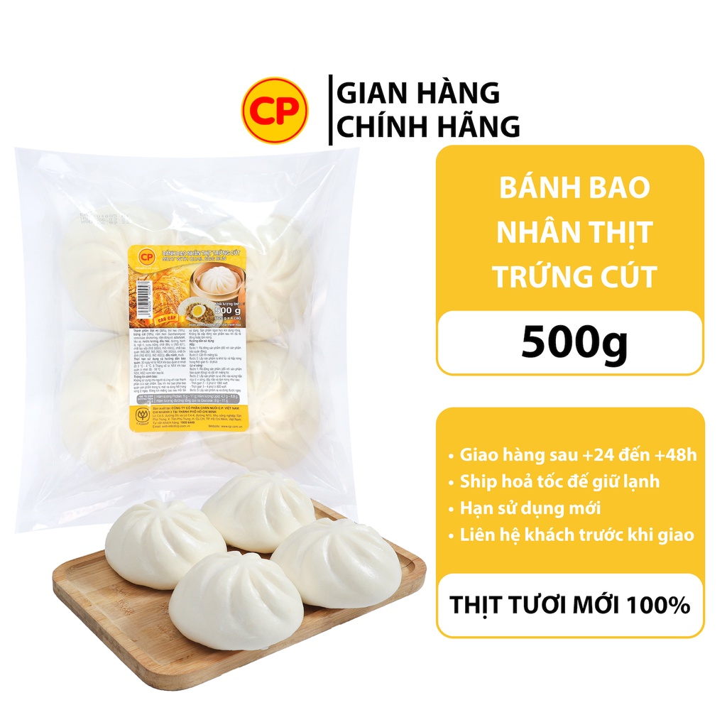 bánh bao nhân thịt trứng
